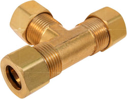 HB-64-6-3/8" Brass Compression Tee (C64-38-NL)(4016004)