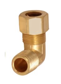 HB-69-42-1/4" OD. Comp. x 1/8" MIP Reduced Compression Elbow, Lead-Free (C69R-1418-NL)