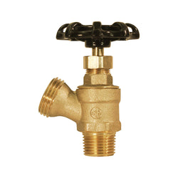 HB-8971-3/4" Male x Hose Brass Boiler Drain w/Stuffing Box (4634)(PL10130)