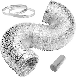 HB-AVH48-4" x 8Ft. Aluminum Dryer Vent Duct Hose