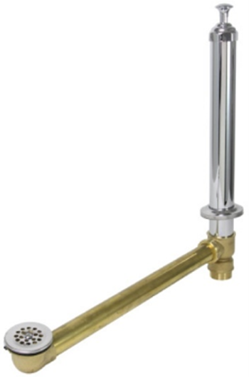 1-1/2" x 19" Standing Bath Waste & Overflow, Complete Kit
