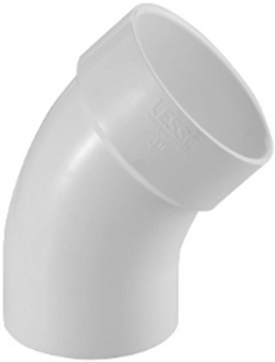 HB-D323015-1-1/2" DWV PVC 45° Street Elbow