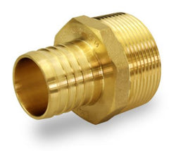 HB-EPMA1234-NL-(#G5) 1/2" PEX x 3/4" Brass Male Adapter (Lead-Free)