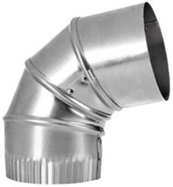 HB-FLUL3-(#i2) 3" (Flue) Aluminum Dryer Vent Elbow