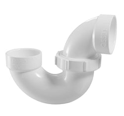HB-D708P-020-2" DWV PVC Adjustable P-Trap w/ Plastic Nut (H × H) (No Cleanout)(LP708P-020)