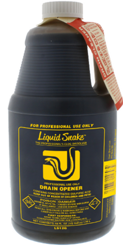 HB-LS12G-1/2 Gallon Liquid Snake Sulfuric Acid Drain Opener for Professionals ONLY (El Diablo) (HS12G) *DO NOT OPEN CASES* *NO SE ABREN ESTAS CAJAS*