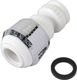 M604733 - Swivel Stream Aerator Chrome Plated Plastic in White