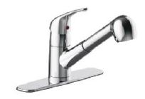 HB-PL11261-(#H3) Pull-Out Kitchen Deck Faucet in Chrome Finish [old #HB-1558020]
