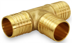 HB-PXTE0012-NL-(#G5) 1/2" PEX Brass Tee (Lead-Free)