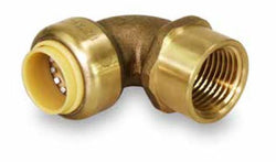 HB-UPFE12-(#G2) 1/2" PUSH x FEMALE PIPEBITE ELBOW 90°