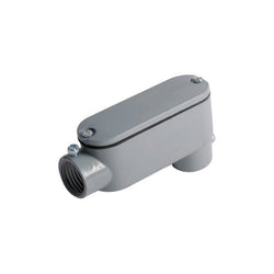 1/2" LB ALUMINUM CONDULETTE COMBO (FOR RIGID & EMT) WITH COV & GASKET