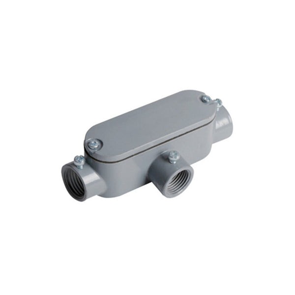 1/2" T ALUMINUM CONDULETTE COMBO (FOR RIGID & EMT) WITH COV & GASKET