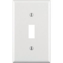 1GANG 1TOGGLE WHITE WALLPLATE