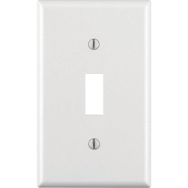 1GANG 1TOGGLE WHITE WALLPLATE