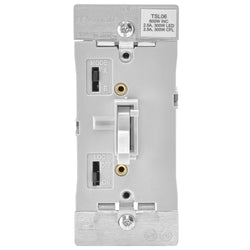 NEW LEVITON TOGGLE DIMMER TO REPLACE 6641 NEW VERSION HAS SLIDE ON SIDE for LED