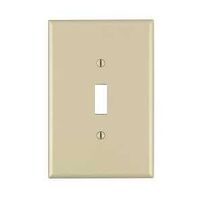 1GANG 1TOGGLE OVERSIZE IVORY WALLPLATE