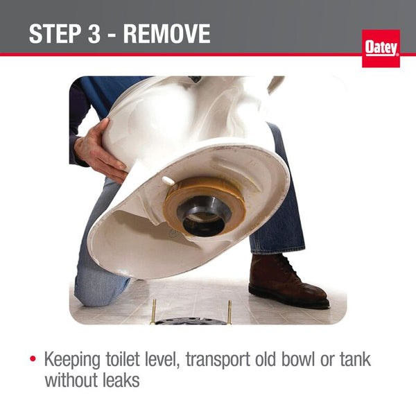 HB-31416 Oatey® 0.6oz Liquilock™ Water Absorbing Crystals. Solidifies water for easy toilet removal. Gel forms in 4 minutes. Simply flush gel away once toilet is reset.