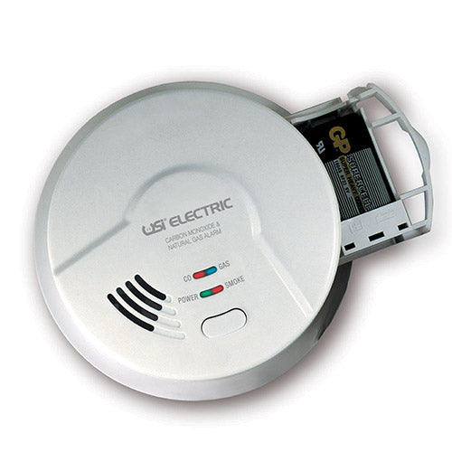 NATURAL GAS AND CARBON MONOXIDE DETECTOR/HARDWIRE WITH BATTERY BACKUP