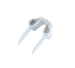 INSULATED STAPLES 1/8" CARDED WH
