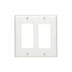 2GANG OVERSIZE 2DECORA WHITE NAI WALLPLATE