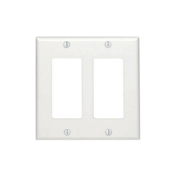 2GANG OVERSIZE 2DECORA WHITE NAI WALLPLATE