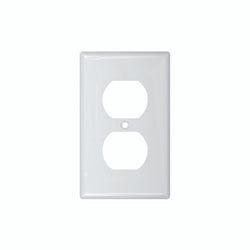 1GANG 1DUPLEX NAI OVERSIZE WHITE WALLPLATE