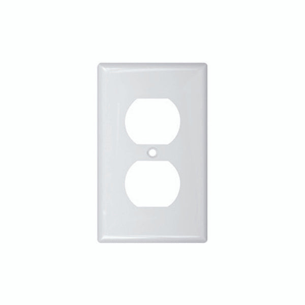 1GANG 1DUPLEX NAI OVERSIZE WHITE WALLPLATE