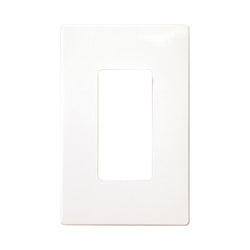 1GANG SCREWLESS 1DECORA WALLPLATE WHITE