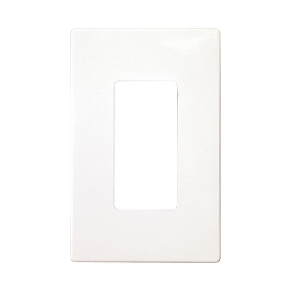 1GANG SCREWLESS 1DECORA WALLPLATE WHITE