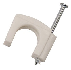 White Plastic Staples 7/16" for 143 and 123 NM Cables