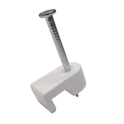 Low Volt Staple, 3/16", White; 100/Clam, 10Clams/Master (GRB89417)