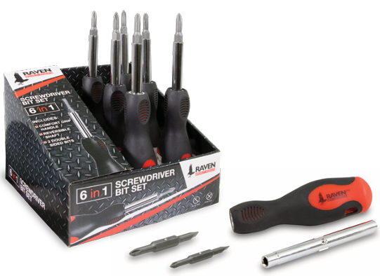 RAVEN SCREW616 (WR#4)-6 in 1 Screwdriver