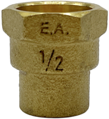 HB-R1408-NL-(#F1) 1/2" Copper x 1/2" IPS Reamed Adapter, Lead-Free Cast Brass (LF12C12IPSRA)