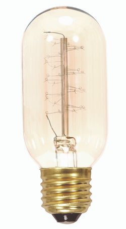 S2416-VINTAGE BULB INCANDESCENT 40W 120V T14 CLEAR