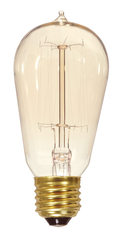 S2423-VINTAGE BULB 60W ST19 CL 15S 120v CAGE STYLE