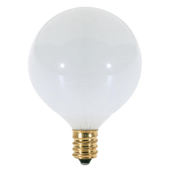G16 25W 1/2 GLOSSY WH CANDLE