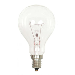 INCANDESCENT SATCO FAN BULB 40W A15 CLEAR E12