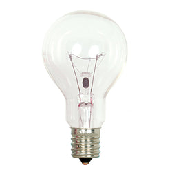 INCANDESCENT SATCO FAN BULB 40W A15 CLEAR E17