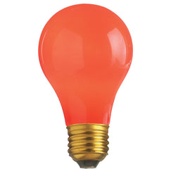 COLORED BULB 60A/R CERAMIC RED 130V