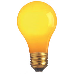 COLORED BULB 60A/Y CERAMIC YELLOW 130V