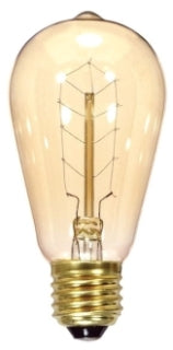 S2414-VINTAGE BULB 9S 40W ST19 CL 120V HAIR SPIN