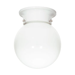 6' WHITE BALL WITH WHITE BASE