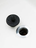 STSPLG2PK-StopShroom Tub 2 Pack Universal Stopper for Bathtub and Bathroom Sink Drains, Black Plug
