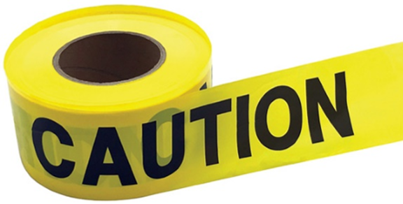 TA-CAUTION 300FT-(#5G) 3" x 300ft. Yellow Caution Tape (15355)