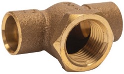 HB-5485040-(#G3) 3/4" C x C x Female Cast Brass Tee (CCFT0034)