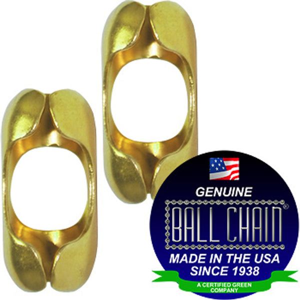 BEAD CHAIN EYELIT COUPLING #10 BRASS