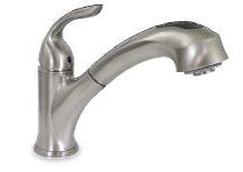 Hanford Single Handle Pull Out Kitchen Faucet, Stainless Steel Finish - (BHN-K53S)