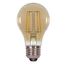 S9583-LED SATCO VINTAGE 4.5W = 40W A19 AMBER MED BASE 2000K 350 LUMENS 120 VOLT