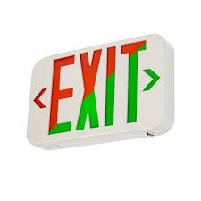LX-PLASTIC-EBB-LED/APXH-EATON BRAND PLASTIC LED EXIT SIGN SINGLE OR DOUBLE FACE LED RED OR GREEN LETTERS