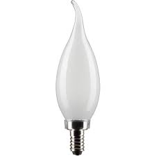 S21884-LED CHAND CARD TT FROST  2PK 5.5W=60W FLAME TIP